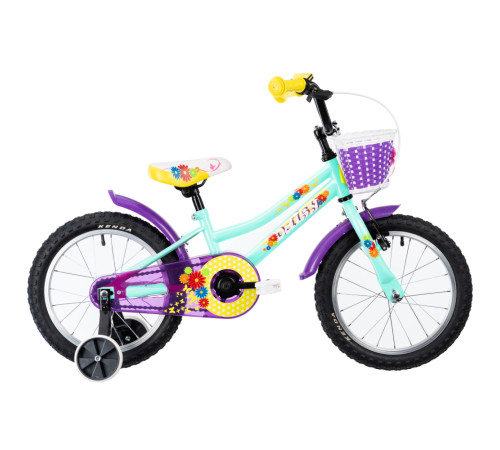 Дитячий велосипед DHS Daisy 1602 16' - model 2022 - бірюзовий