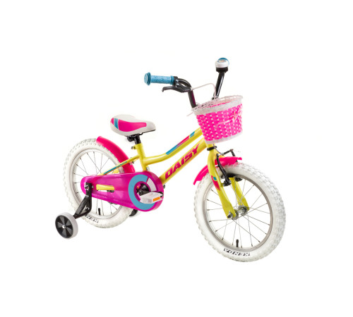 Дитячий велосипед DHS Daisy 1602 16' - model 2018/жовтий Дитячий велосипед DHS Daisy 1602 16' - model 2018/жовтий