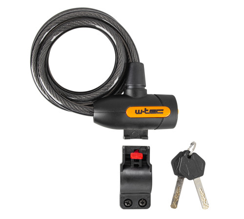 Велосипедний замок W-TEC Evakko 10*1800 мм Велосипедний замок W-TEC Evakko 10*1800 мм