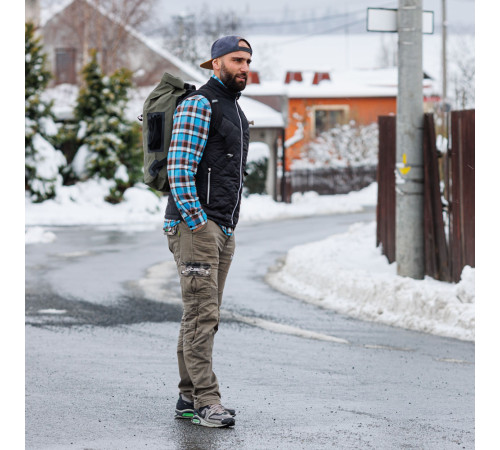 Водонепроникний мотоциклетний рюкзак W-TEC Uphills - хакі