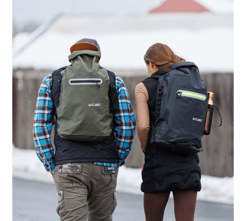 Водонепроникний мотоциклетний рюкзак W-TEC Uphills - хакі