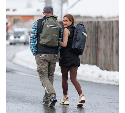 Водонепроникний мотоциклетний рюкзак W-TEC Uphills - хакі