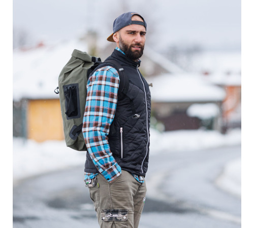 Водонепроникний мотоциклетний рюкзак W-TEC Uphills - хакі