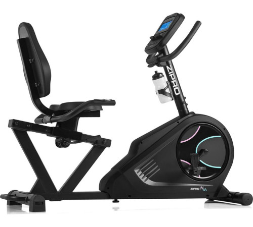 Велотренажер горизонтальний електромагнітний Zipro Iconsole+ Glow чорний