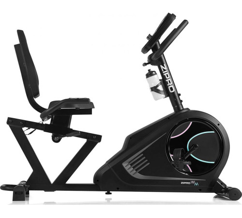 Велотренажер горизонтальний електромагнітний Zipro Iconsole+ Glow чорний