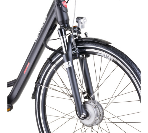 Електричний міський велосипед Devron 28124 28' 4.0/чорний