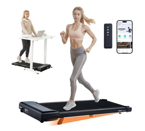 Бігова доріжка VEVOR, чорна