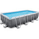 Басейн каркасний прямокутний Bestway Rack Pool, 488 x 244 x 122 см - сірий