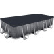 Басейн каркасний прямокутний Bestway Rack Pool, 488 x 244 x 122 см - сірий