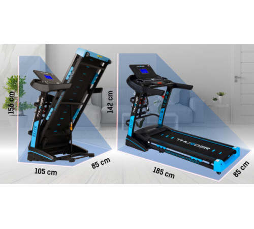 Бігова доріжка електрична THUNDER ELITE-DS-BLACK Бігова доріжка електрична THUNDER ELITE-DS-BLACK