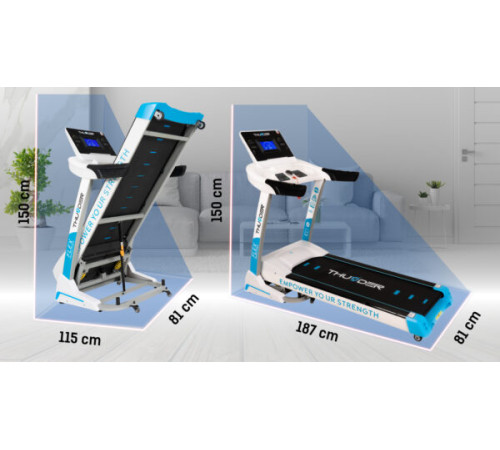 Бігова доріжка електрична THUNDER FLEX-S-WHITE Бігова доріжка електрична THUNDER FLEX-S-WHITE