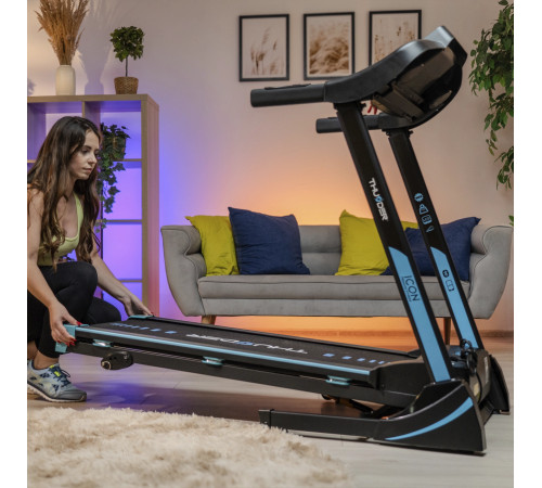 Бігова доріжка електрична THUNDER ICON-BLUE