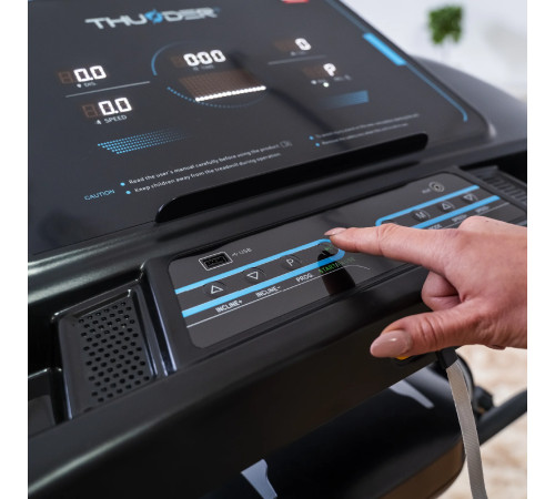 Бігова доріжка електрична THUNDER ELITE-DS-BLACK