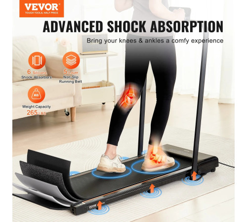 Бігова доріжка електрична VEVOR S7F, чорна