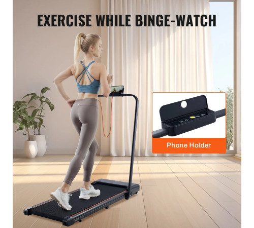 Бігова доріжка електрична VEVOR S7F, чорна