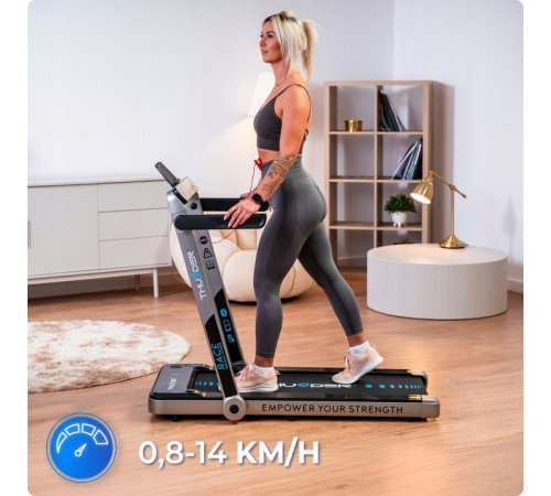 Бігова доріжка електрична THUNDER RACE-SILVER