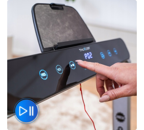 Бігова доріжка електрична THUNDER RACE-SILVER