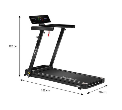 Бігова доріжка електрична HMS BE5872, чорна