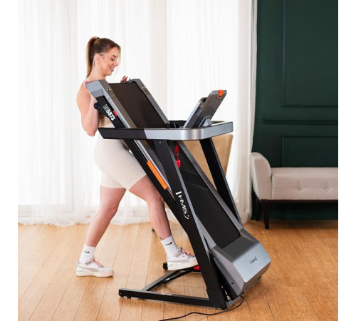 Бігова доріжка електрична HMS BE5873, чорно-сіра