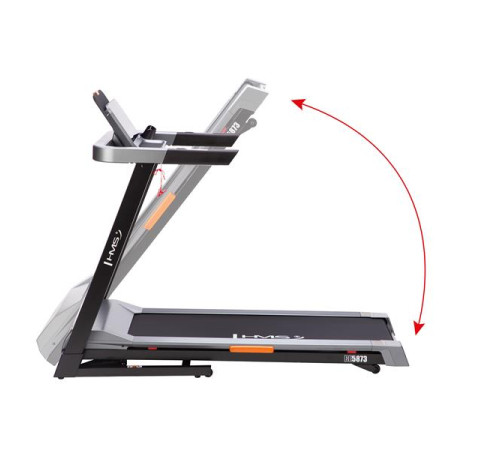 Бігова доріжка електрична HMS BE5873, чорно-сіра