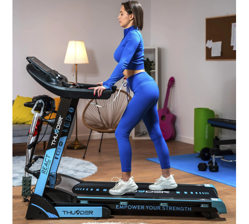 Бігова доріжка електрична THUNDER REACT-DS-BLACK