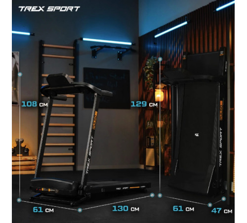 Бігова доріжка електрична Trex Sport TX-500TM PULSO Бігова доріжка електрична Trex Sport TX-500TM PULSO