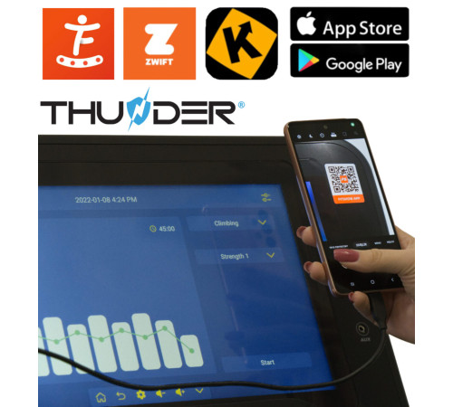 Бігова доріжка електрична THUNDER IGNITE-S-TFT-BLACK Бігова доріжка електрична THUNDER IGNITE-S-TFT-BLACK