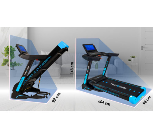 Бігова доріжка електрична THUNDER IGNITE-S-TFT-BLACK Бігова доріжка електрична THUNDER IGNITE-S-TFT-BLACK