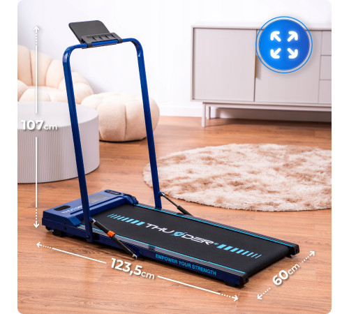 Бігова доріжка електрична THUNDER VIVA-BLUE