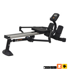 Веслувальний тренажер гідравлічний inSPORTline Power Master X чорний