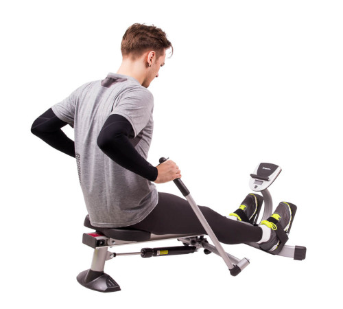 Веслувальний тренажер гідравлічний inSPORTline Power Master X чорний