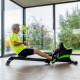 Веслувальний тренажер VIRTUFIT, чорно-зелений