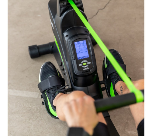 Веслувальний тренажер VIRTUFIT, чорно-зелений