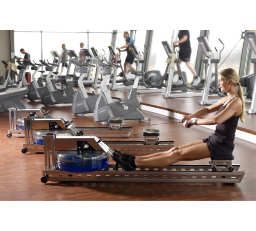 Веслувальний тренажер водний WaterRower S1 LoRise S4 Steel сірий Веслувальний тренажер водний WaterRower S1 LoRise S4 Steel сірий