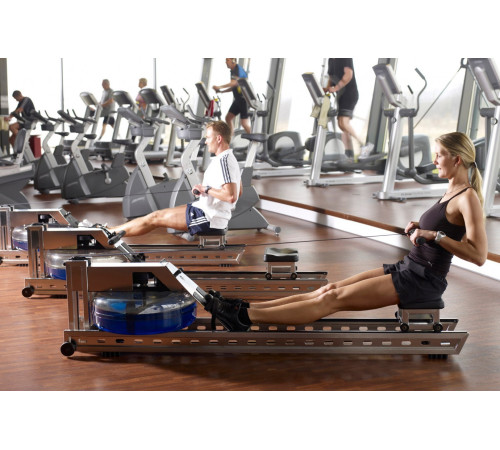 Веслувальний тренажер водний WaterRower S1 LoRise S4 Steel сірий Веслувальний тренажер водний WaterRower S1 LoRise S4 Steel сірий