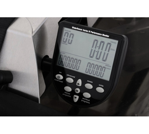 Веслувальний тренажер водний WaterRower S1 HiRise S4 Steel сірий Веслувальний тренажер водний WaterRower S1 HiRise S4 Steel сірий