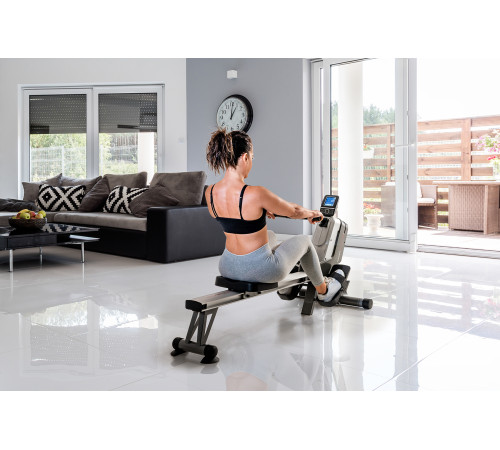 Веслувальний тренажер магнітний Toorx Rower Active Pro (ROWER-ACTIVE-PRO) сірий Веслувальний тренажер магнітний Toorx Rower Active Pro (ROWER-ACTIVE-PRO) сірий
