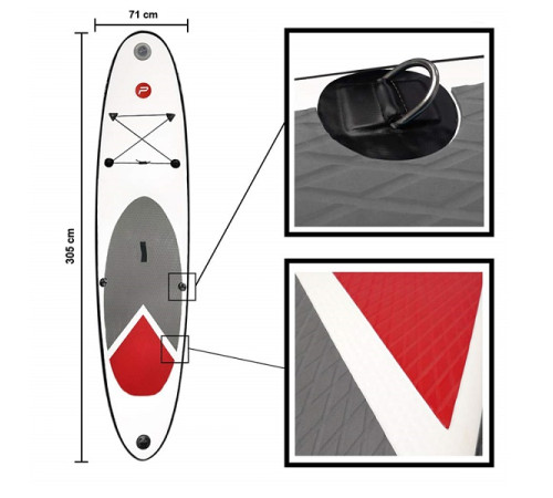 Надувна SUP дошка (Сапборд) Pure2Improve 305 Надувна SUP дошка (Сапборд) Pure2Improve 305