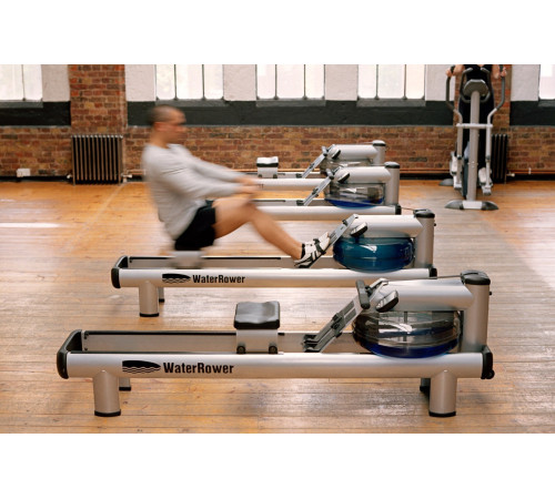 Веслувальний тренажер водний WaterRower M1 HiRise S4 Aluminum сірий Веслувальний тренажер водний WaterRower M1 HiRise S4 Aluminum сірий