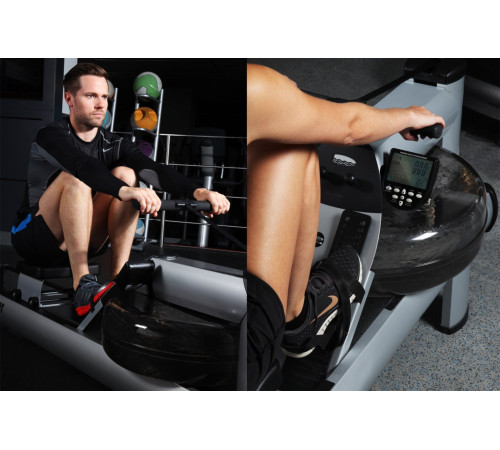 Веслувальний тренажер водний WaterRower M1 HiRise S4 Aluminum сірий Веслувальний тренажер водний WaterRower M1 HiRise S4 Aluminum сірий