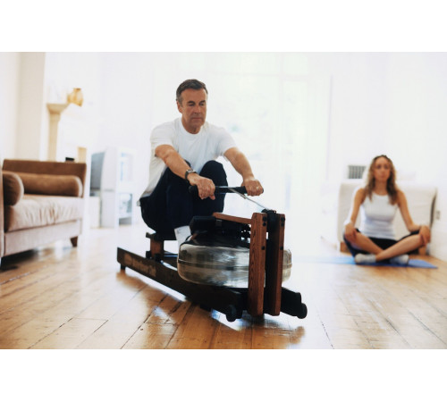 Веслувальний тренажер водний WaterRower Club S4 Ash чорний Веслувальний тренажер водний WaterRower Club S4 Ash чорний