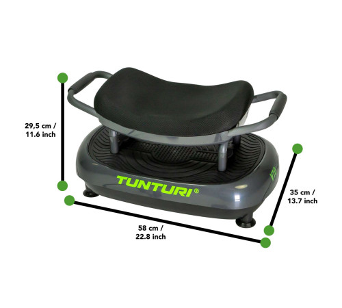 Вібраційна платформа Tunturi Cardio Fit V10, чорна