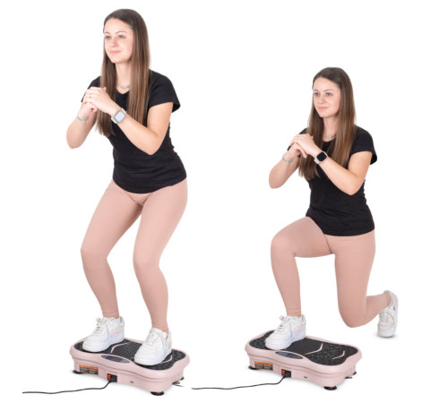 Вібраційна платформа inSPORTline Maviro рожева