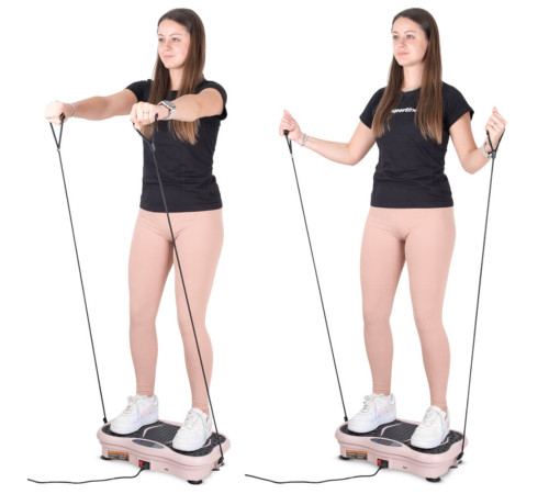 Вібраційна платформа inSPORTline Maviro рожева