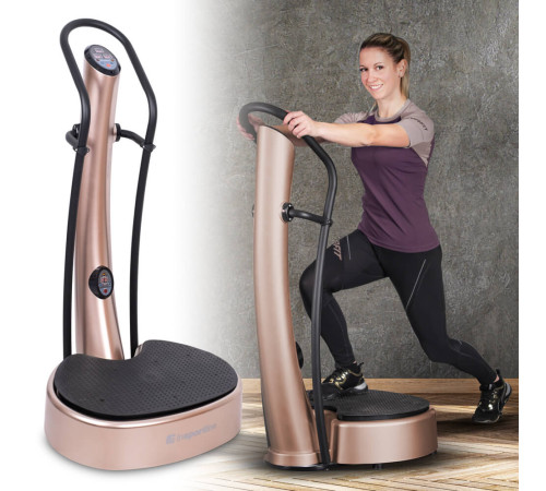 Вібраційна платформа inSPORTline Lotos коричнева