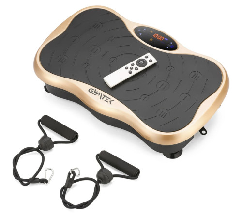 Вібраційна платформа GYMTEK XP500, чорно-золотиста Вібраційна платформа GYMTEK XP500, чорно-золотиста