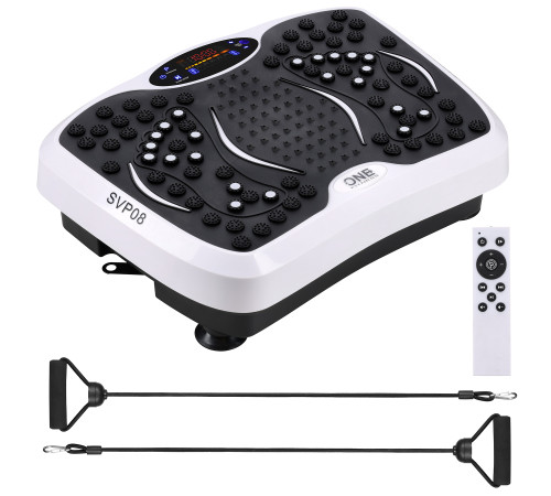 Вібраційна платформа One Fitness SVP08 чорно-біла