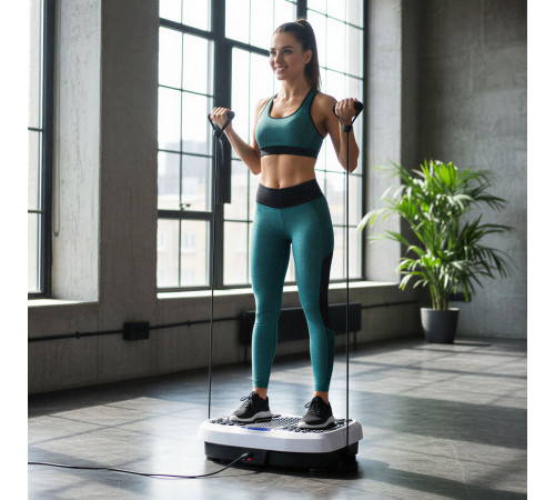 Вібраційна платформа One Fitness SVP08 чорно-біла