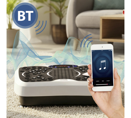 Вібраційна платформа One Fitness SVP08 чорно-біла