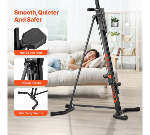 Вертикальний степер VEVOR, чорний